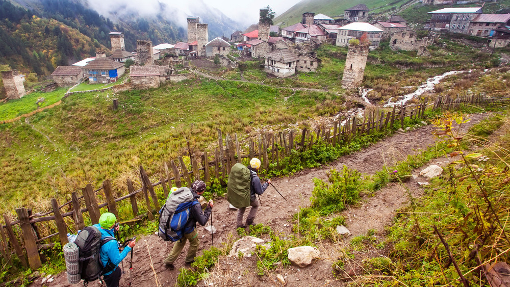 Trekking in Adishi