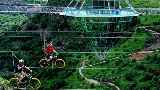 Dashvashi Canyon Rope- biking, Georgia