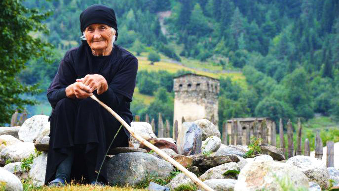 Grandma from Svaneti