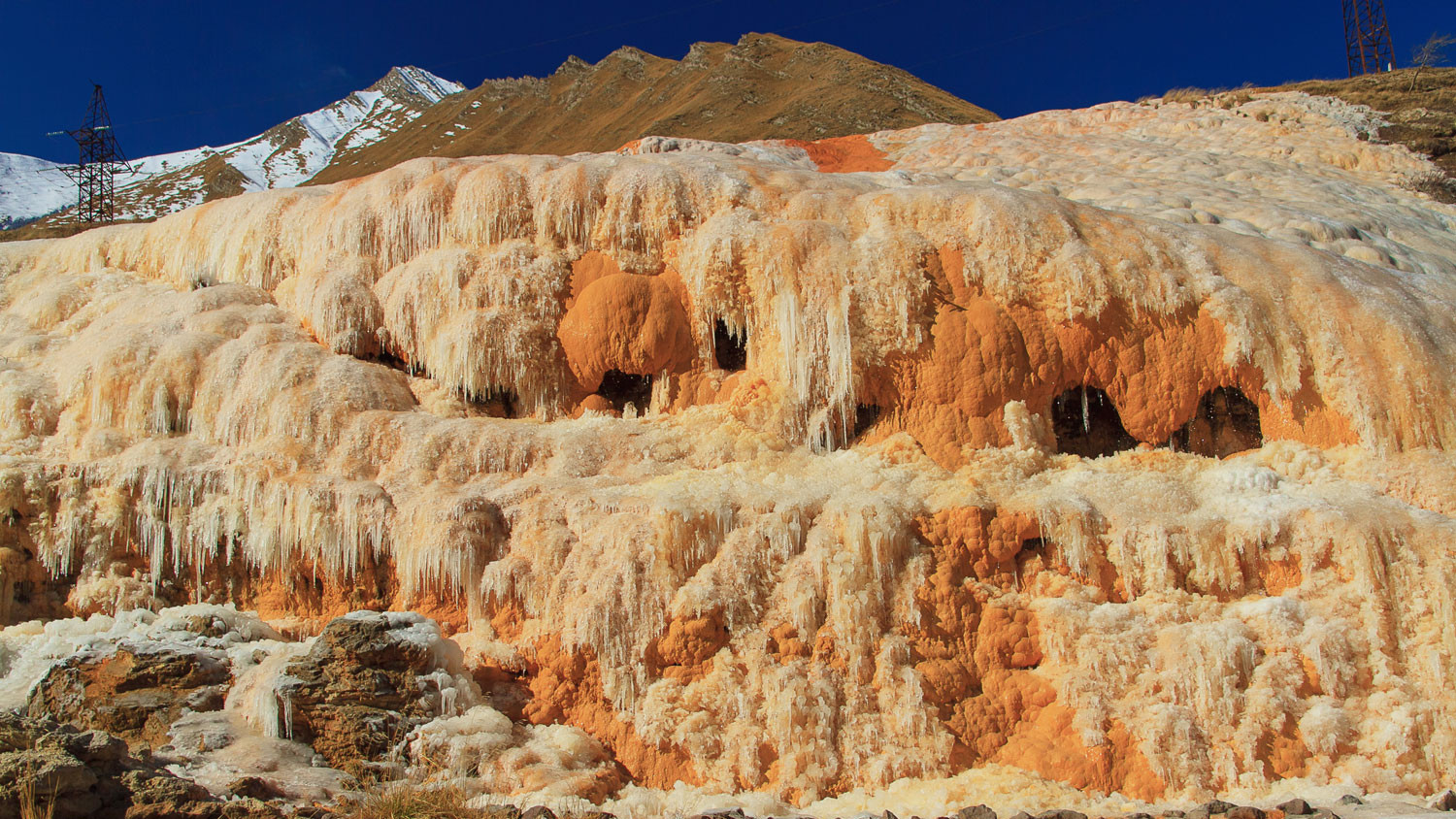 Travertines, Jvari Pass, Georgia