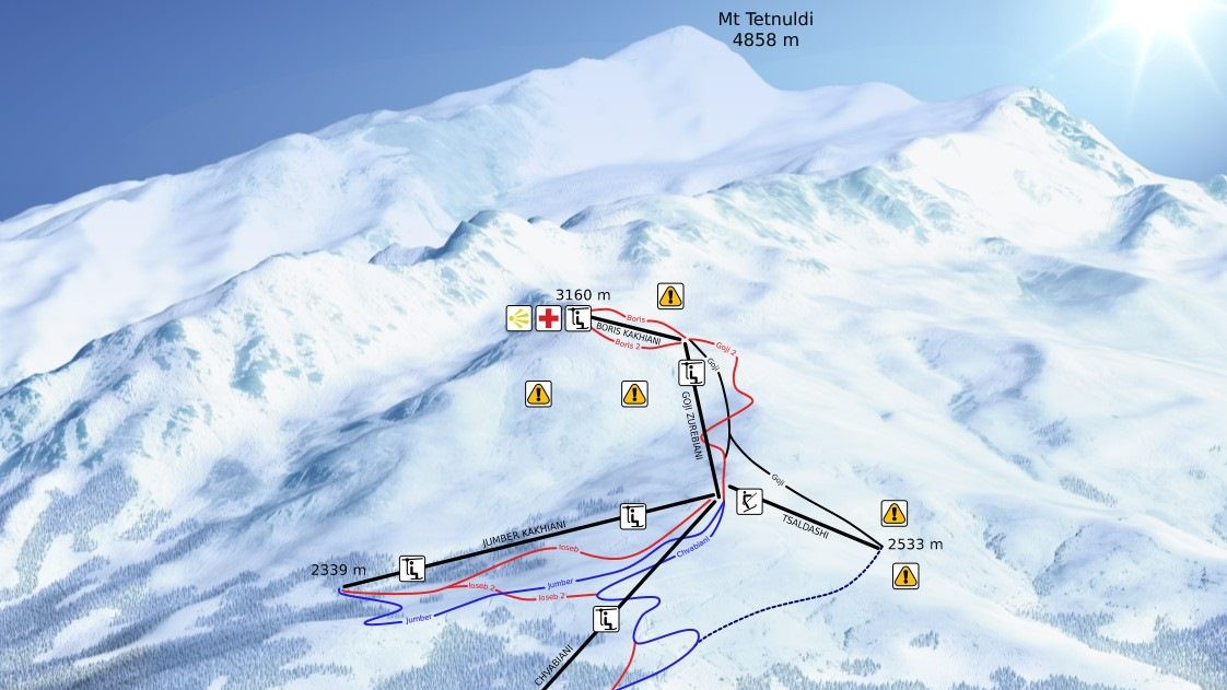 Tetnuldi Ski Resort Caucasus Mountains Georgia