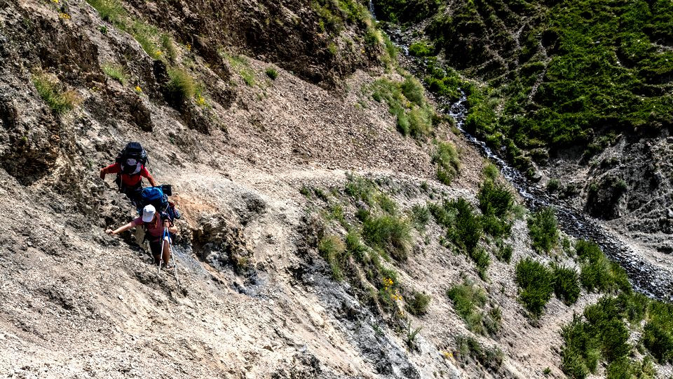 Steep Slope on a way to Chigho