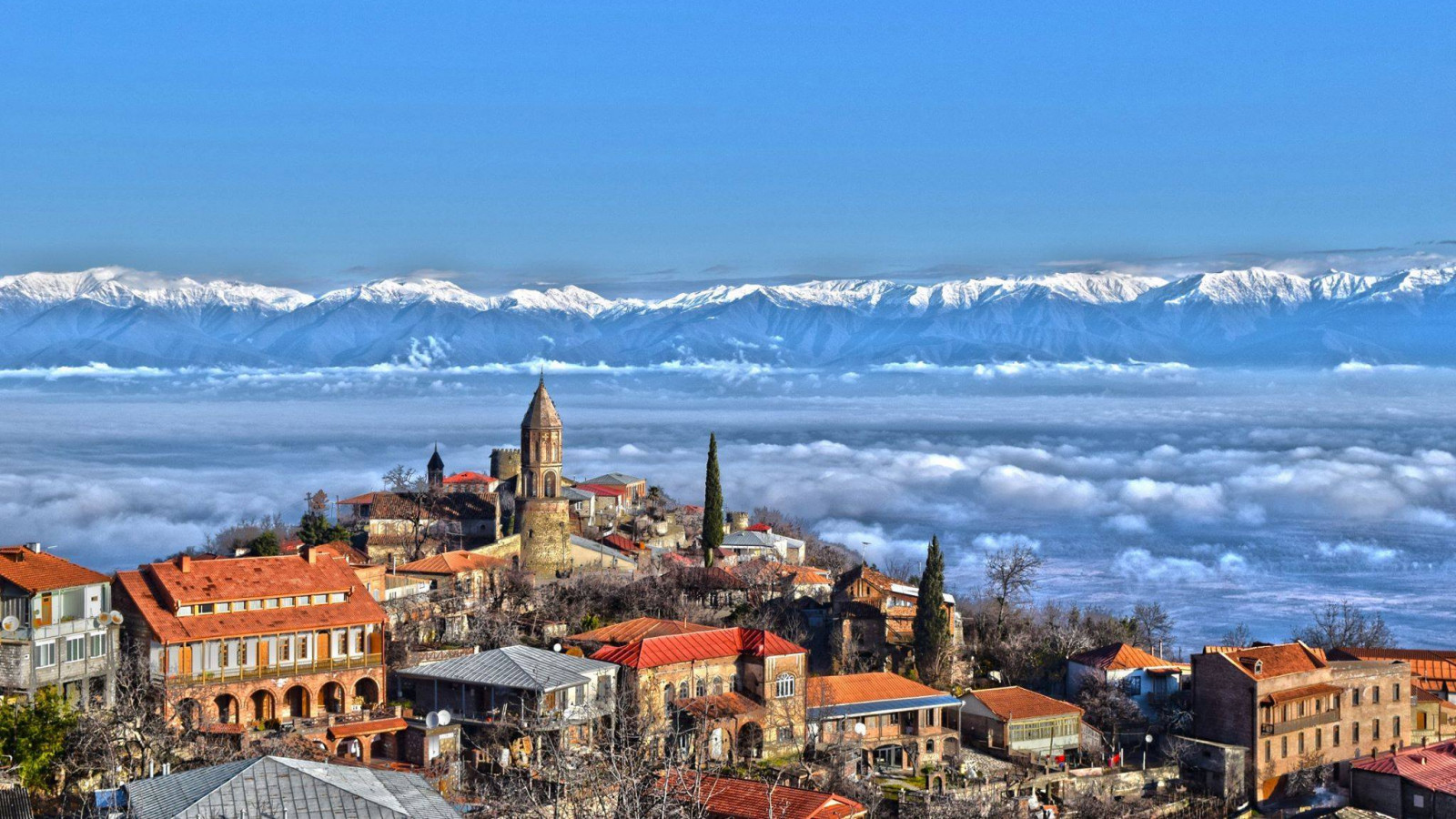 Sighnaghi town in Kakheti, Georgia