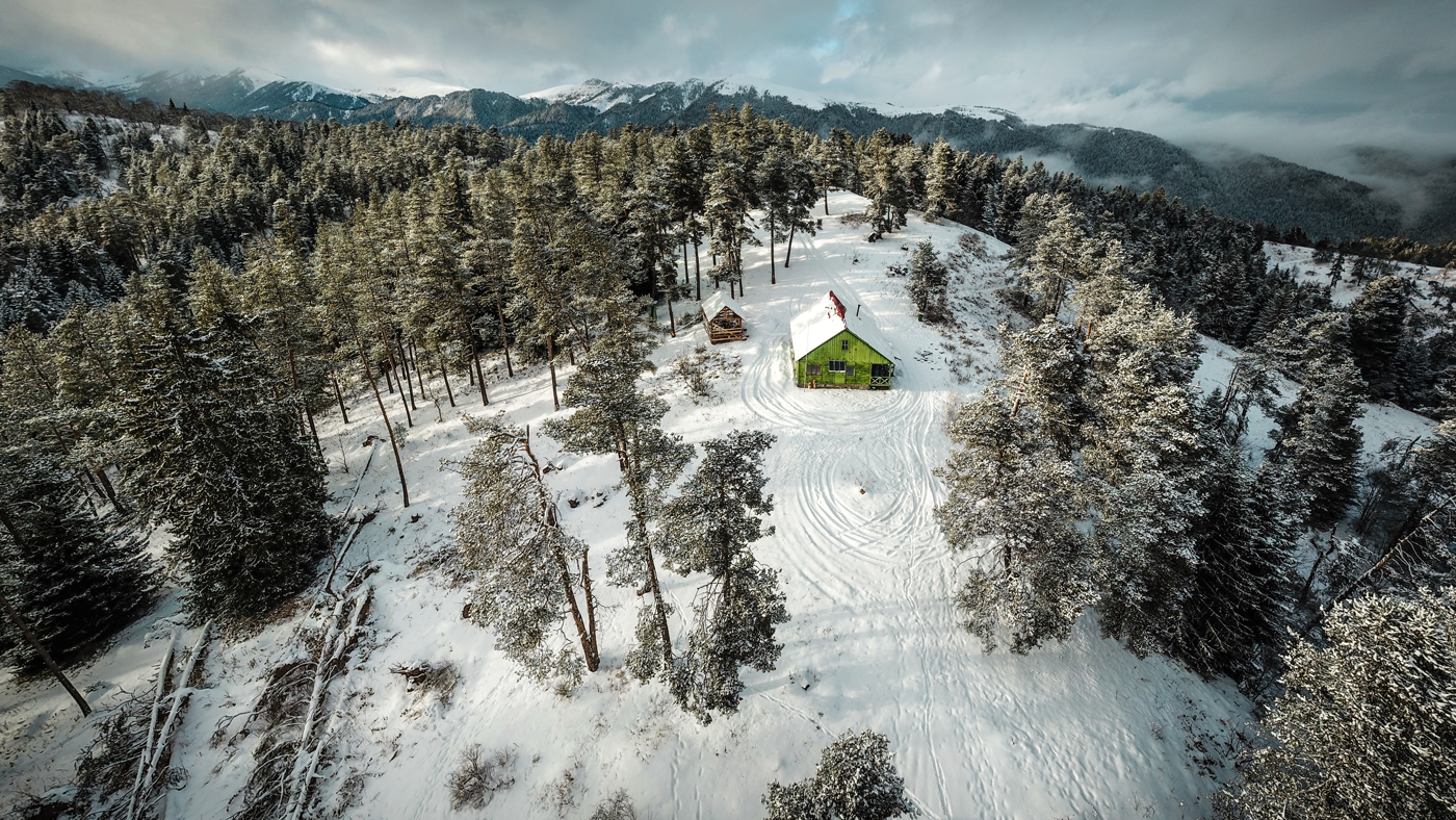 Shelter in Borjomi National Park, Georgia