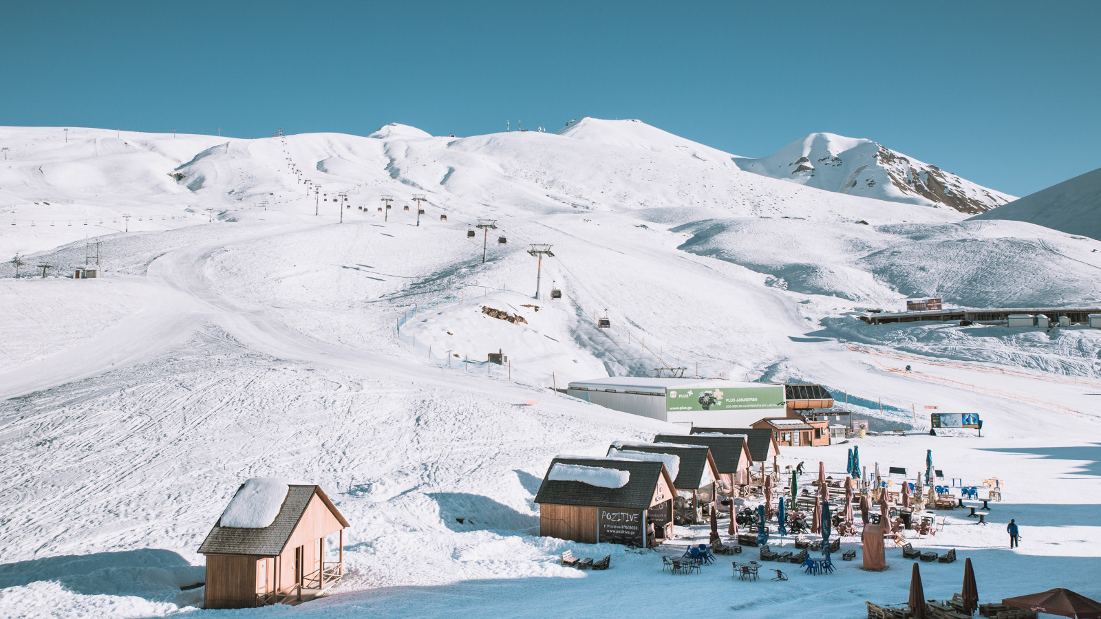 Skigebiet Gudauri im Kaukasus