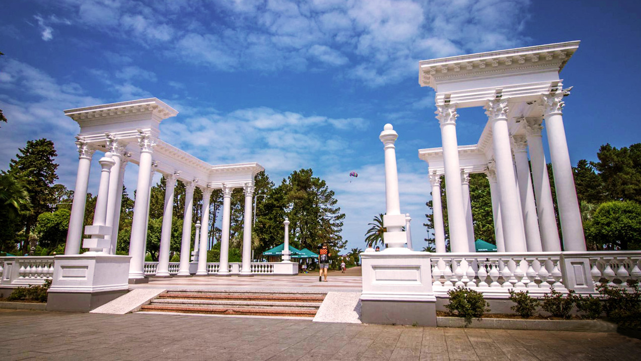 Kolonnaden in Batumi Boulevard