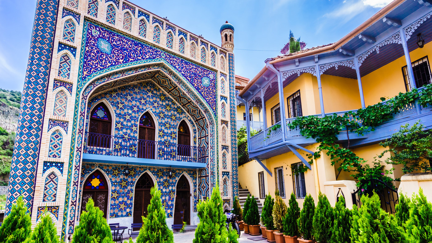 Multi-colored bathhouse, Tbilisi