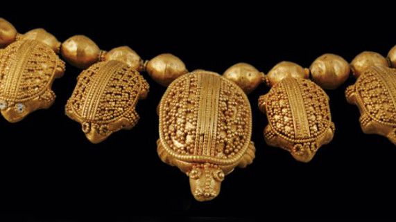Vani archaeological artifacts, golden turtle family