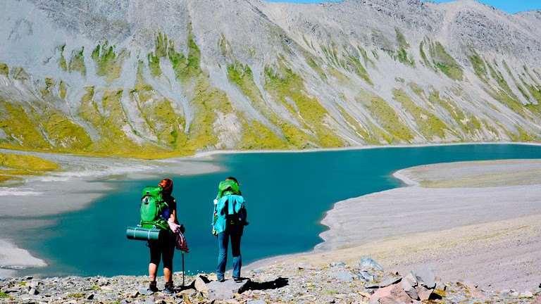 Looking down at Kelitsadi Lake