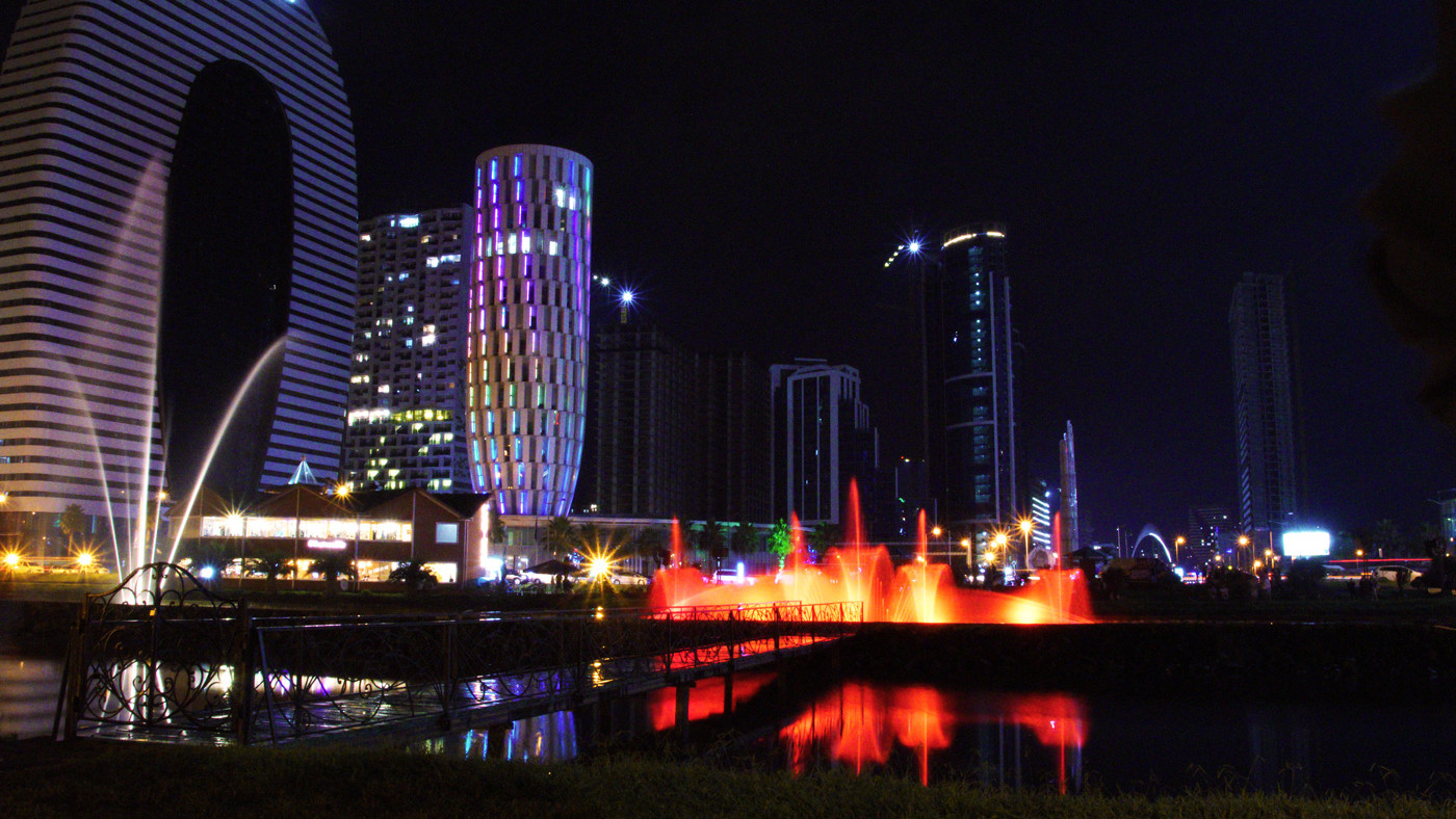 Dancing fountains at Batumi Boulevard, Georgia