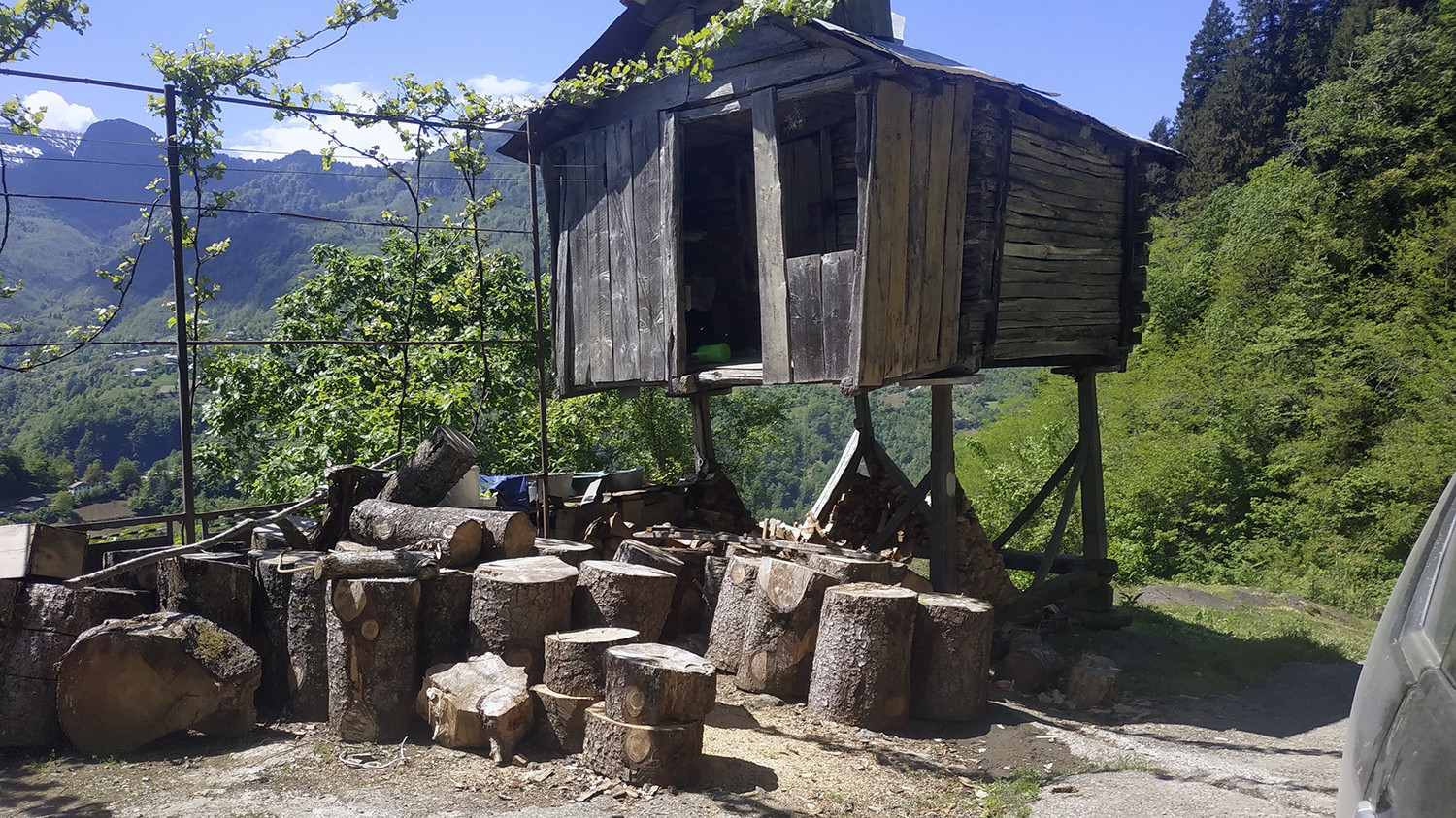 Village in Machakhela National Park, Georgia