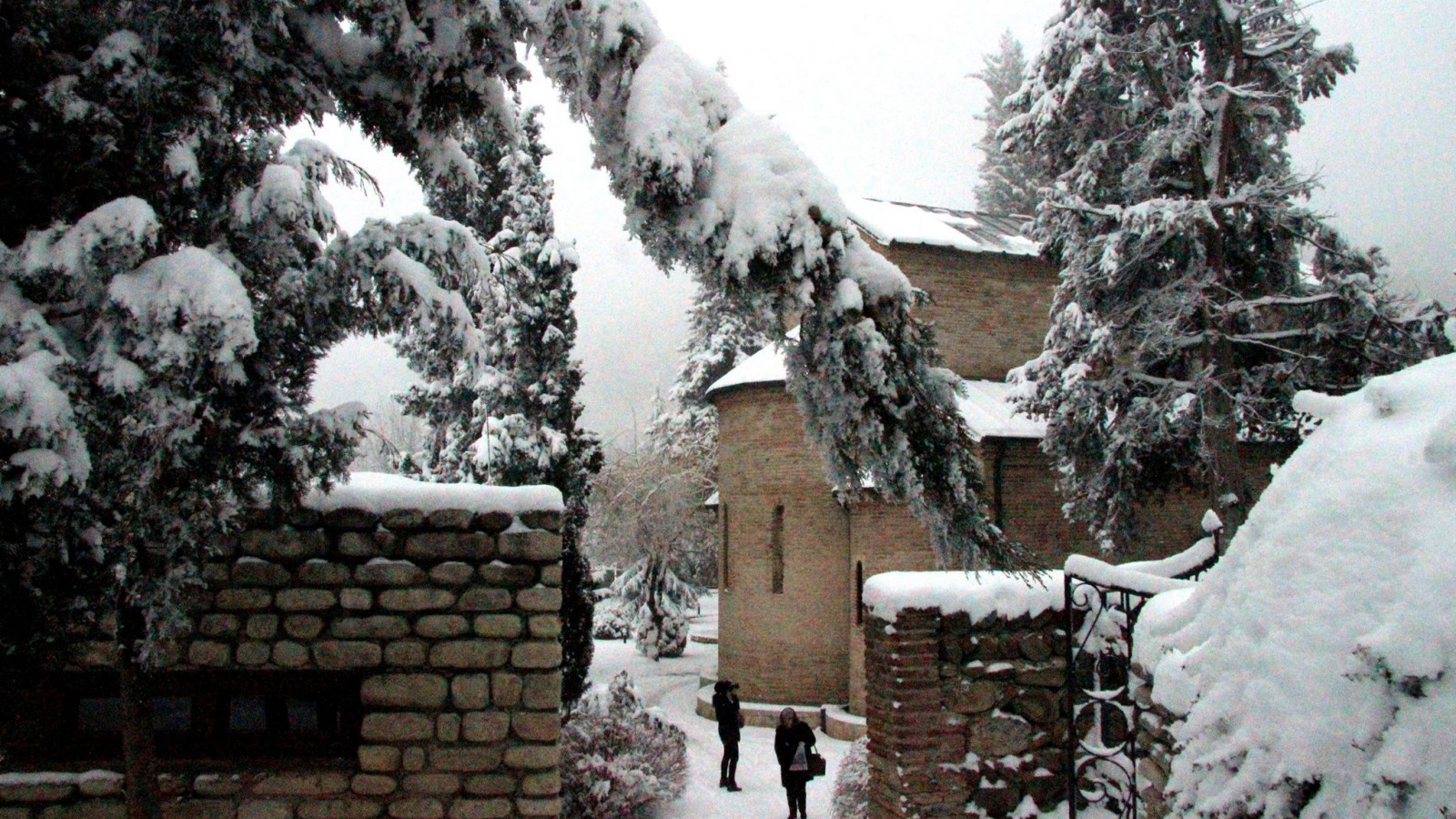 Bodbe im Winter, Kachetien, Georgien