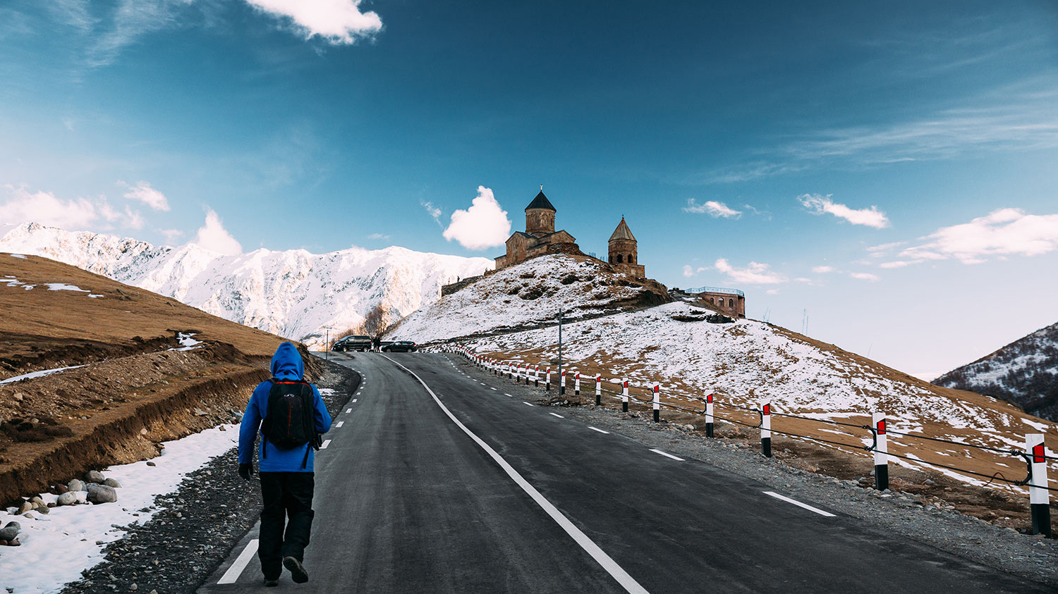 Road to Gergeti, Georgia