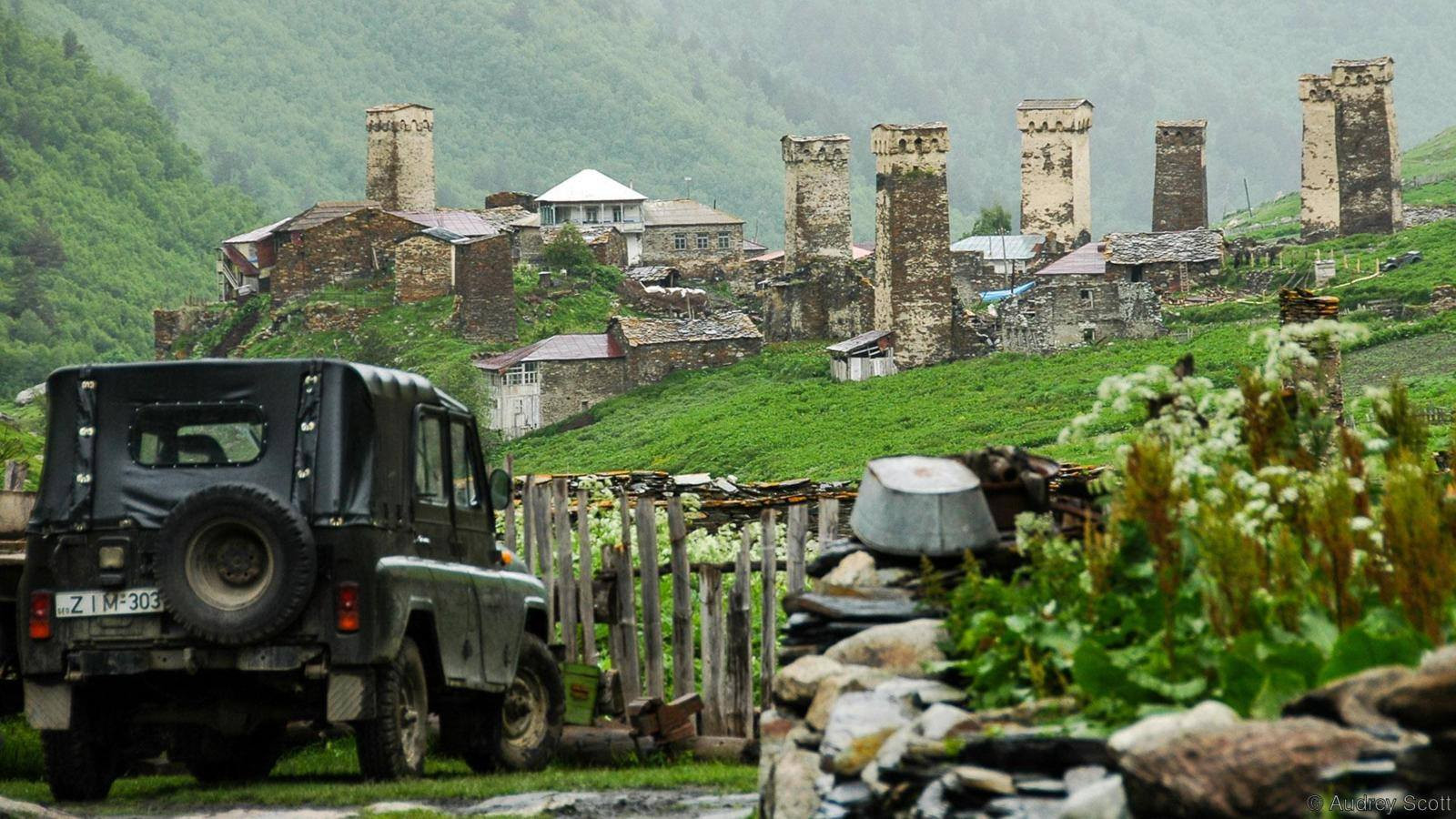 Dorf Ushguli, Swanetien, Georgien