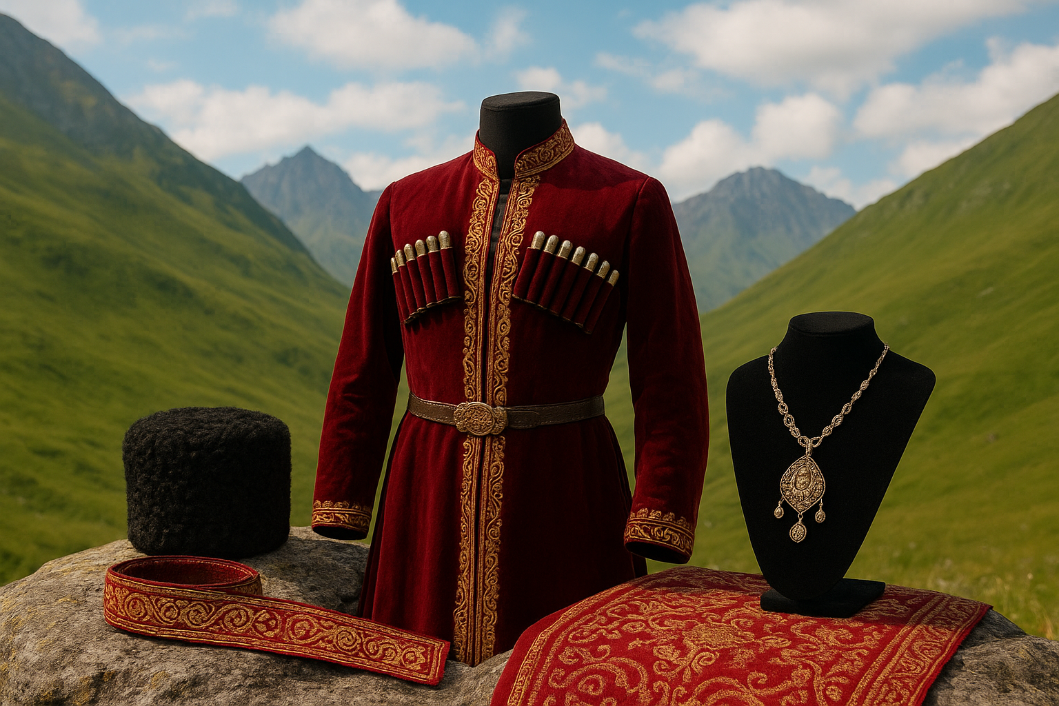 Этнографические сокровища: одежда, украшения и грузинская символика