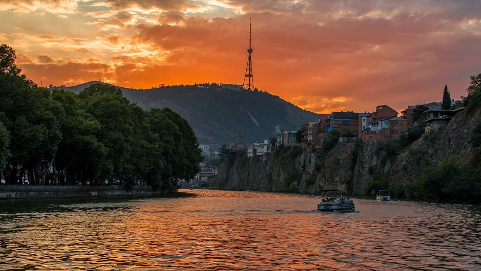 Sunset in Tbilisi