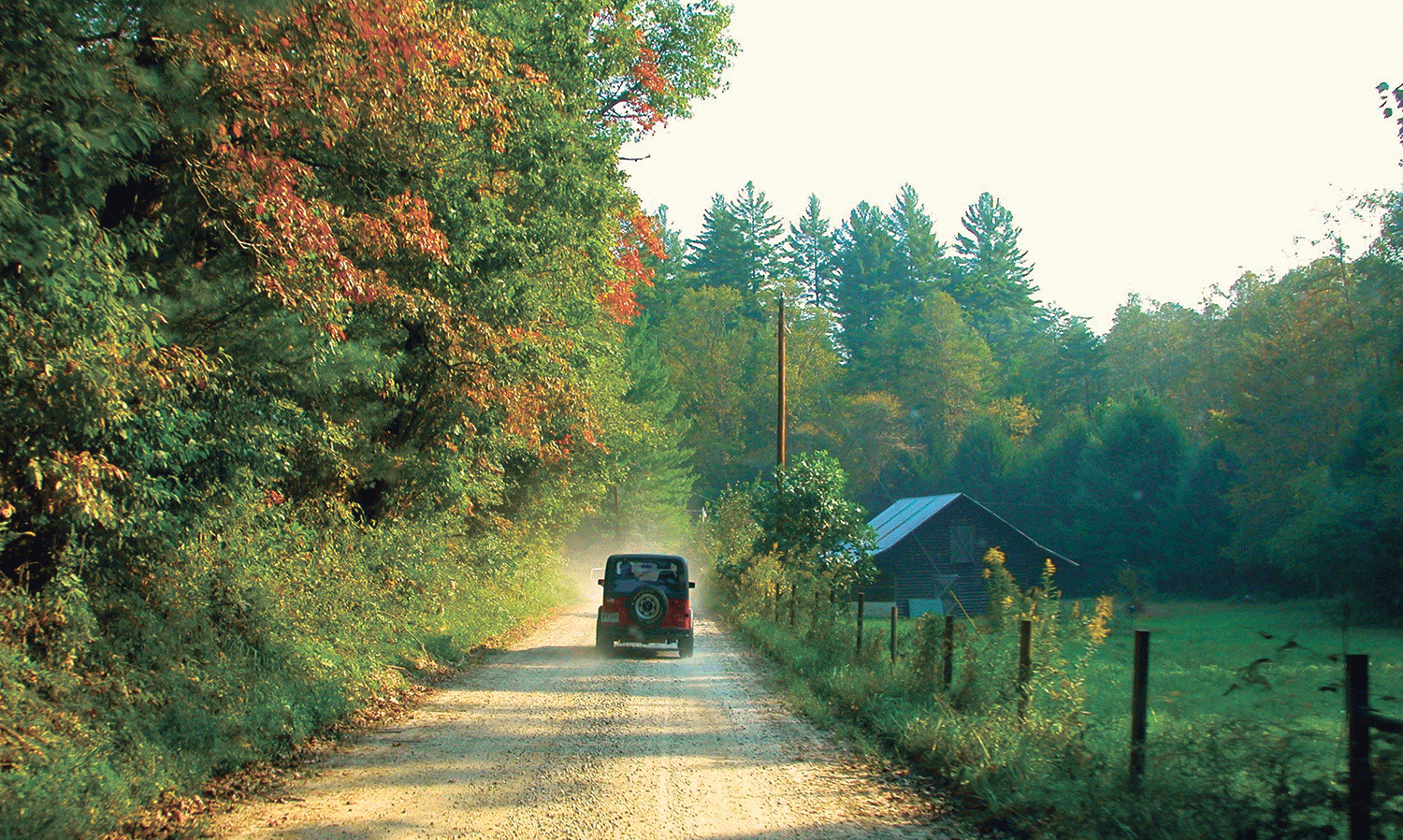 Jeep on the road, Georgia