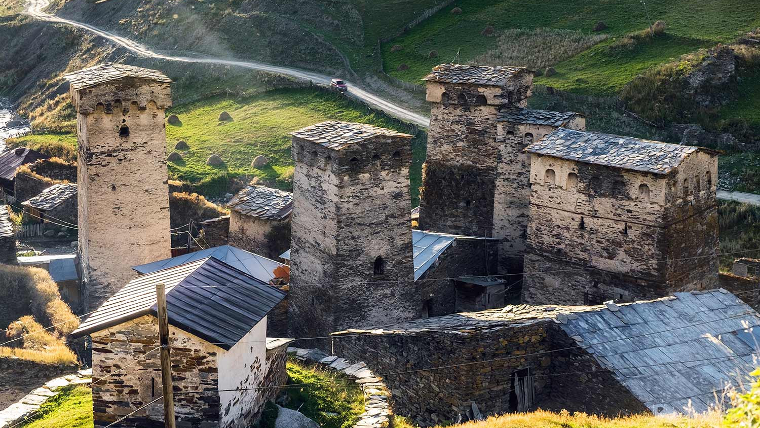 Streets of Chazhashi, Ushguli Community, Upper Svaneti