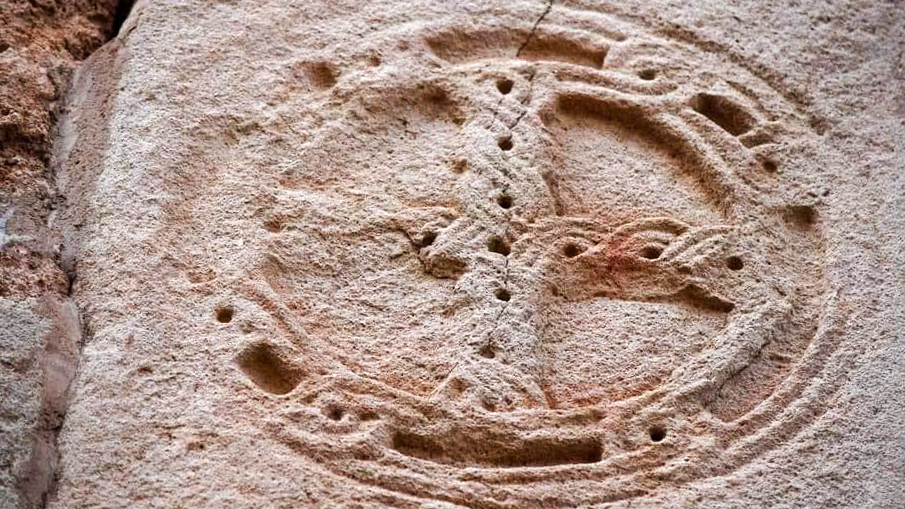 Cross in medalion. Betania Monastery XII-XIII c.c by Guram Kharshiladze