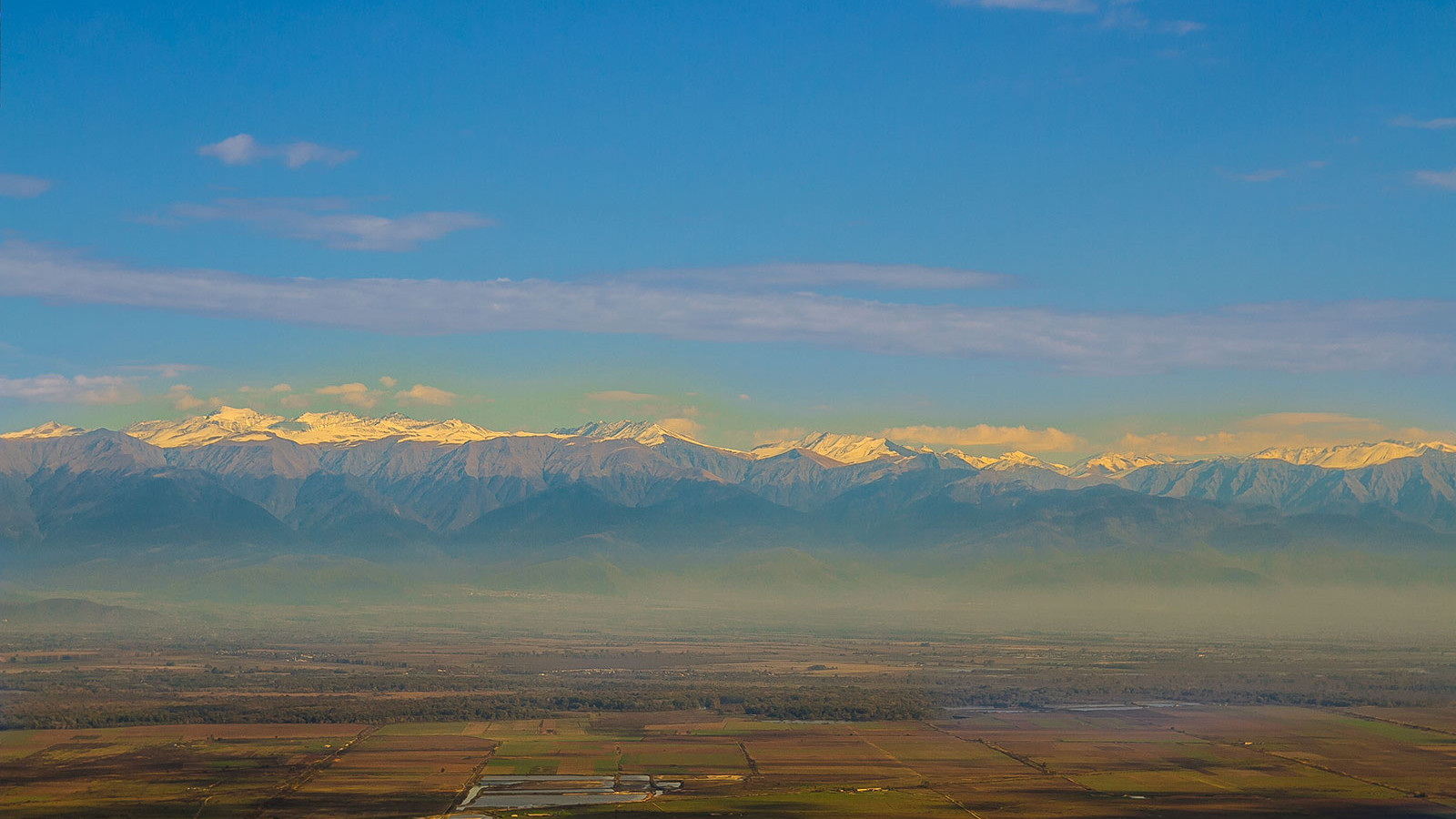Greater Caucasus mountains in Kakheti