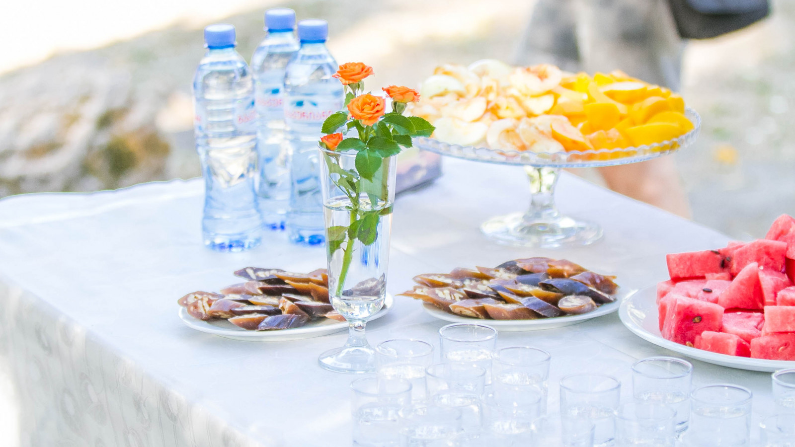 Snacks zur Weinprobe