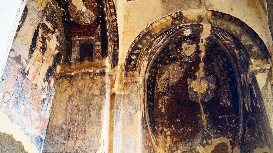 Mittelalterliche Fresken in Sabereebi