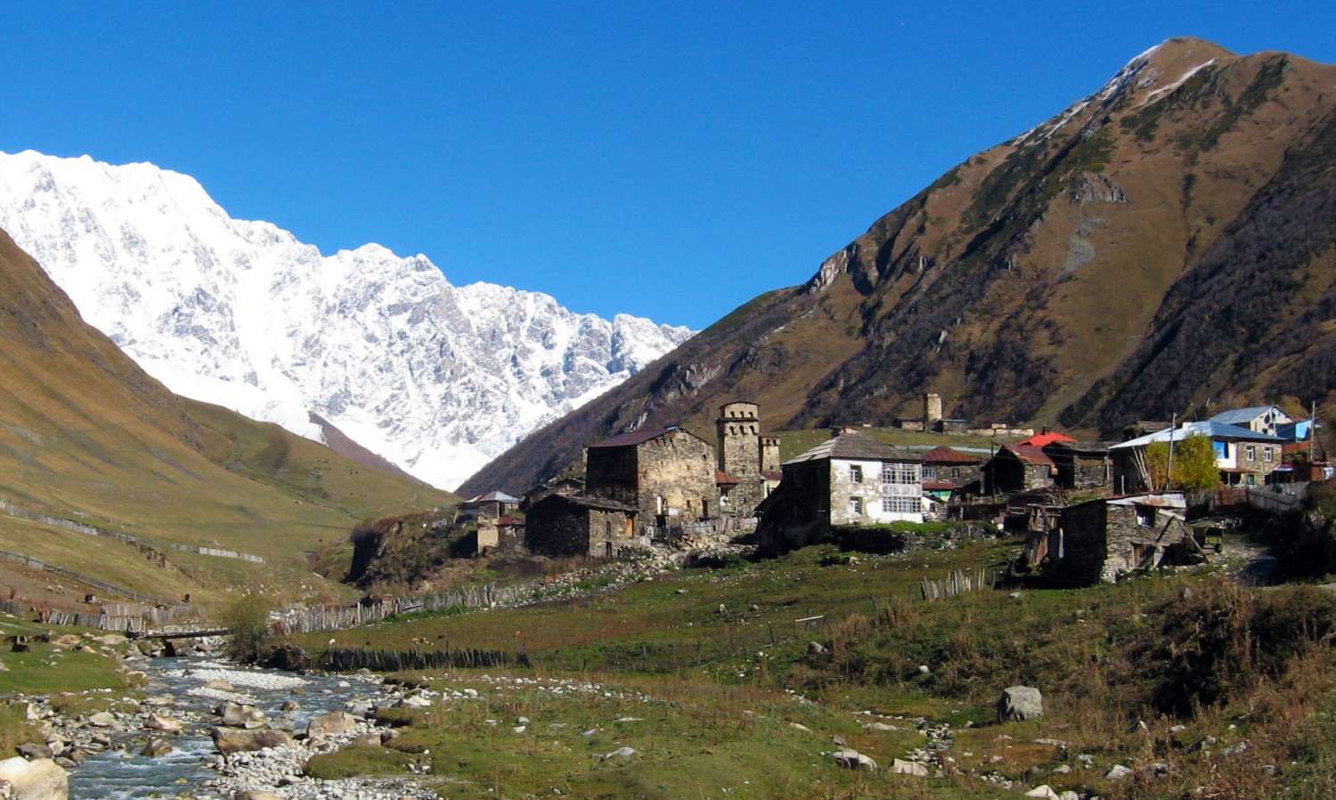 Shkhara-Gletscher, Ushguli