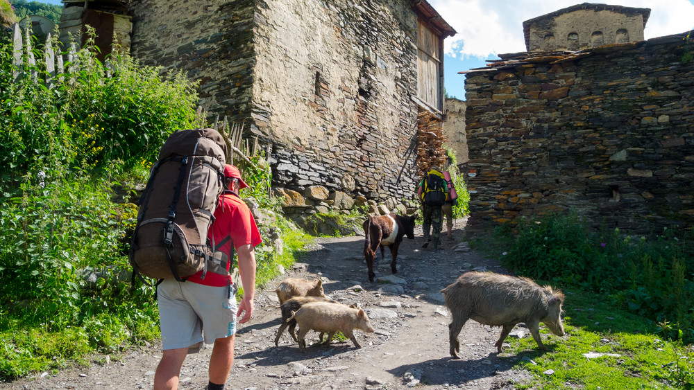 Trekking in Ushguli