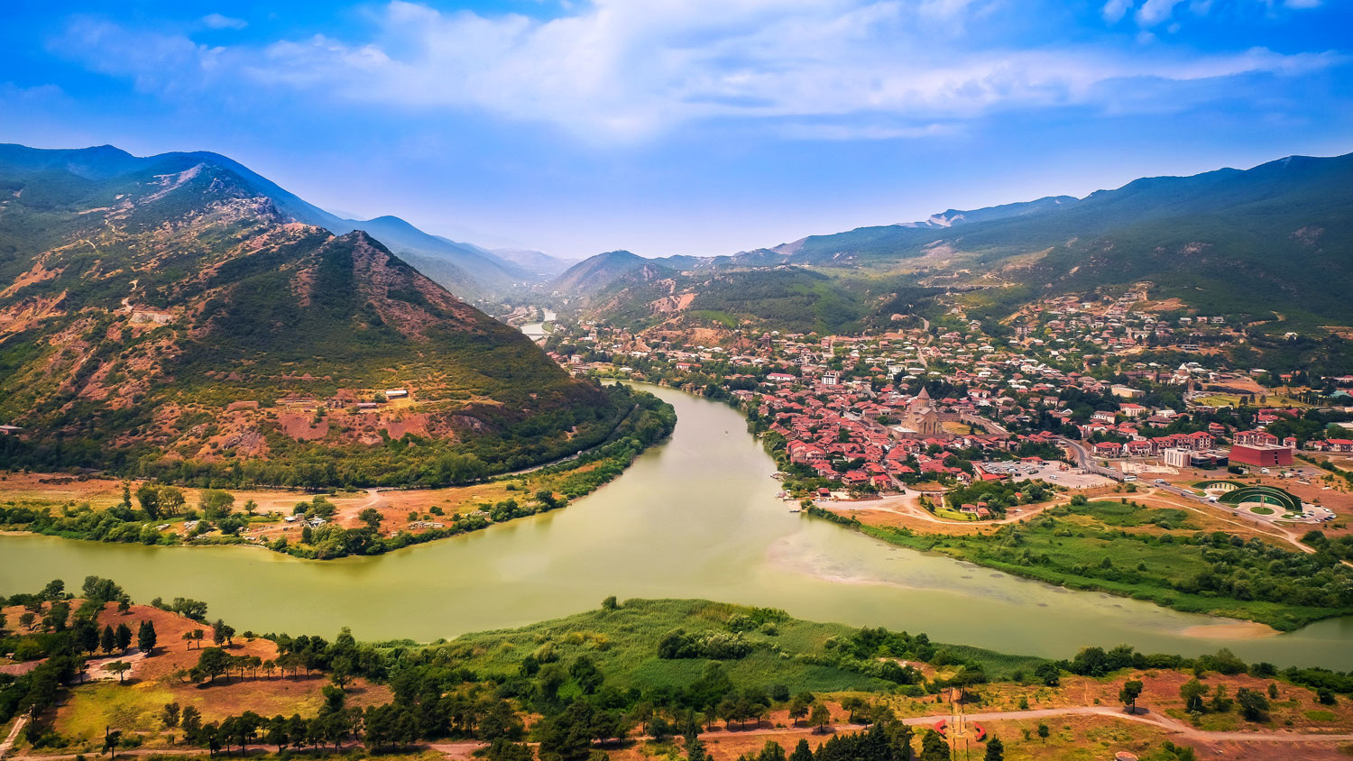 Mtskheta, view from Jvari Monastery